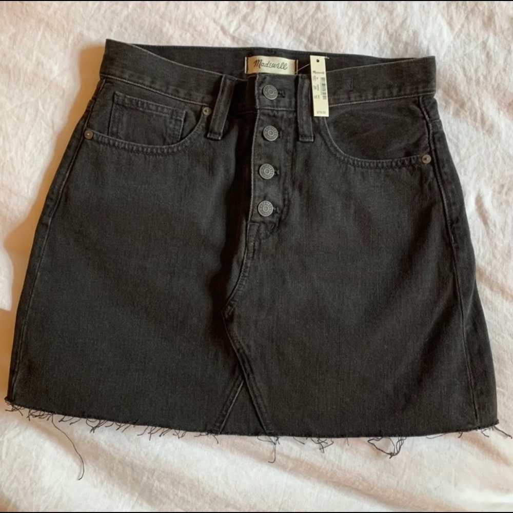 Madewell Rigid Denim A-line Skirt